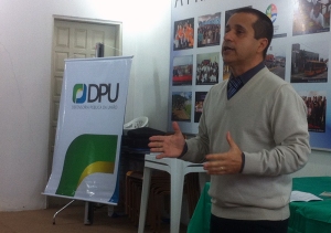 Palestra do defensor público federal Roberto Carlos de Oliveira, sobre Benefícios Previdenciários e Assistenciais